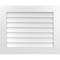 Ekena Millwork Vertical Surface Mount PVC Gable Vent: Non-Functional, w/3-1/2"W x 1"H, Standard Frame, 32"W x 26"H GVPVE32X2601SN - alternate 1